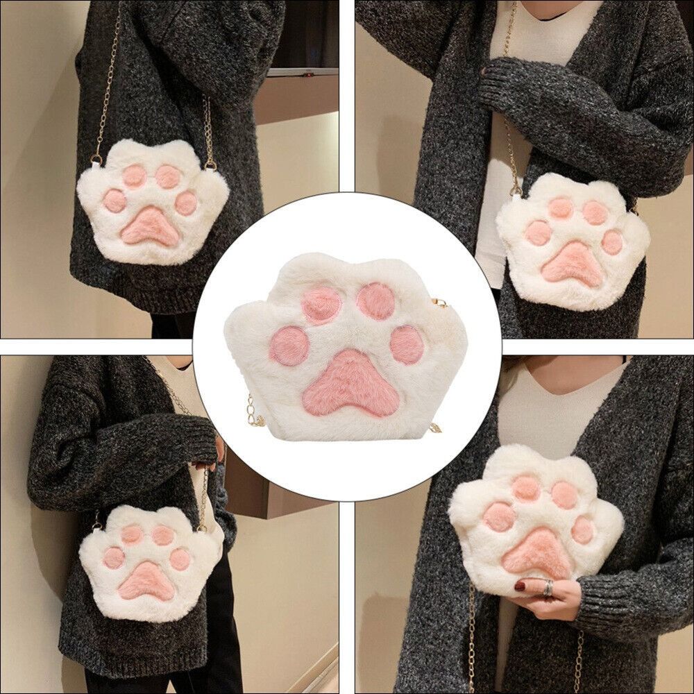 Cat Claw Bark - Moda pelúcia doce gato pata urso