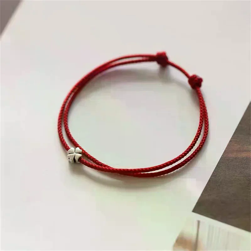 Red Clover Flower - Mini moda trevo de quatro folhas