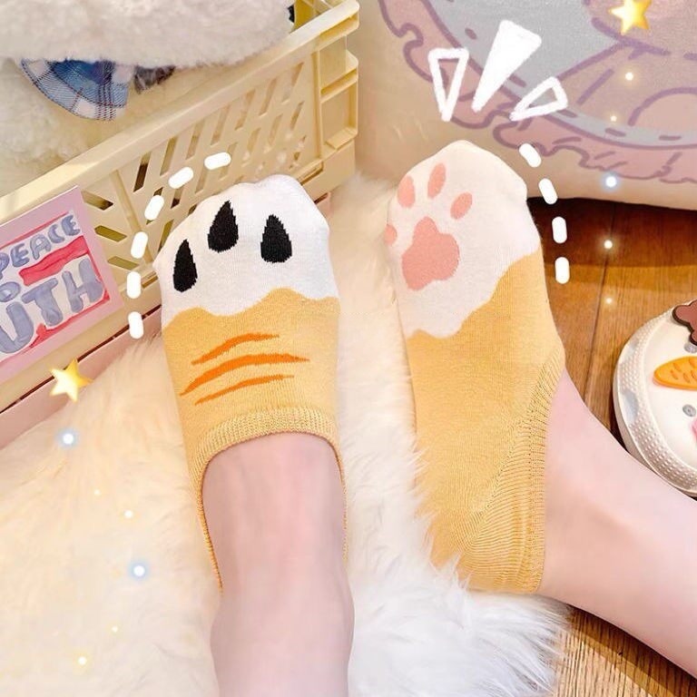 Meias Invisíveis Femininas com - Cat Claw Bark avaliação e preço